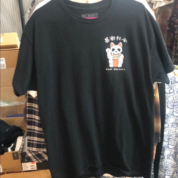 Riot Society Black Short Sleeve Tee - Picture 1 of 5